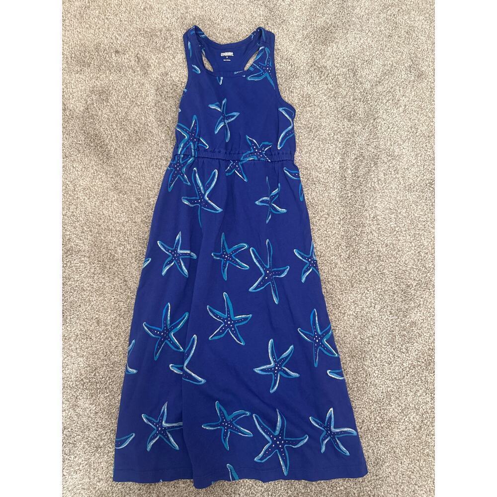 Gymboree Blue Starfish Mermaid Cove Racerback Maxi Dress, 5